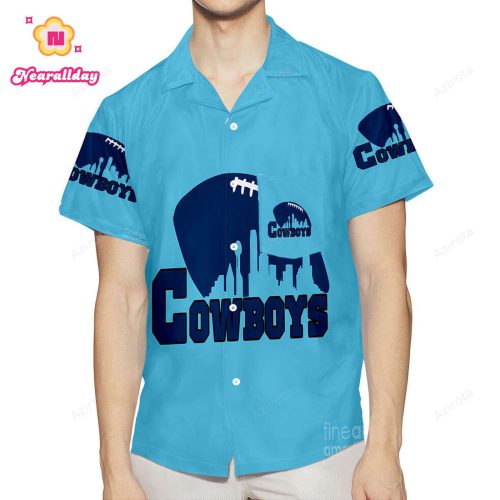 Dallas Cowboys Cowboys Ball City 3D All Over Print Summer Beach Hawaiian Shirt With Pocket