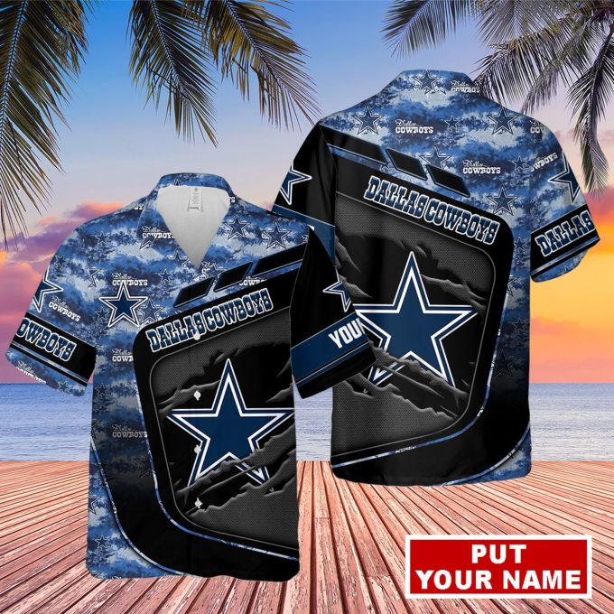 Dallas Cowboys Custom Monster Hawaiian Shirt For Fan
