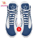 Dallas Cowboys Custom Name Air Jordan 13 Sneakers 1086
