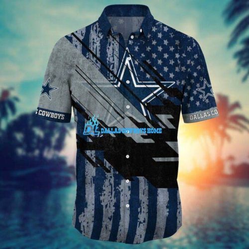 Dallas Cowboys Floral Hawaiian Shirt