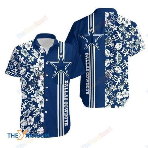 Dallas Cowboys Flowers Print Great Gift For Fan Hawaiian Shirt