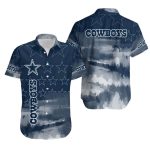 Dallas Cowboys Hawaiian Shirt NTropical Flower Short Sleeve Slim Fit Body
