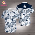 Dallas Cowboys Hawaiian Shirt Summer Gift Tropical Flower Slim Fit Body