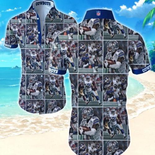Dallas Cowboys Hawaiian Shirt Summer Gift Tropical Flower Slim Fit Body