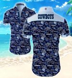 Dallas Cowboys Hawaiian Shirt Summer Gift Tropical Flower Slim Fit Body