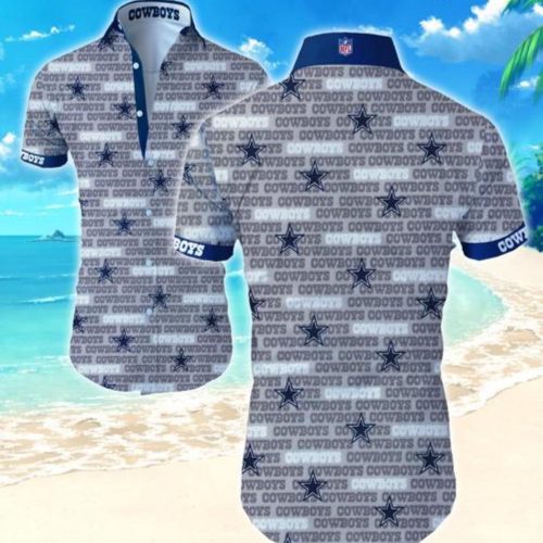 Dallas Cowboys Hawaiian Shirt Summer Gift Tropical Flower Slim Fit Body
