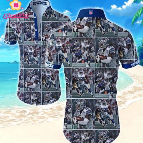 Dallas Cowboys Hawaiian Shirt Summer Gift Tropical Flower Slim Fit Body