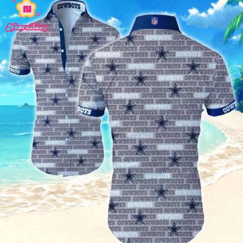 Dallas Cowboys Hawaiian Shirt Summer Gift Tropical Flower Slim Fit Body