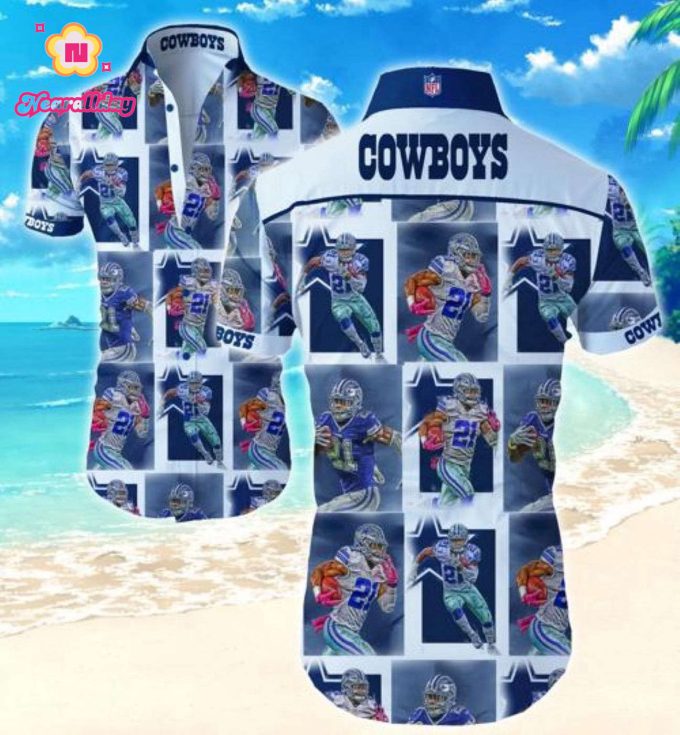 Dallas Cowboys Hawaiian Shirt Summer Gift Tropical Flower Slim Fit Body
