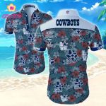 Dallas Cowboys Hawaiian Shirt Summer Gift Tropical Flower Slim Fit Body
