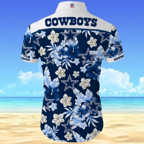 Dallas Cowboys Hawaiian Shirt Summer Gift Tropical Flower Slim Fit Body