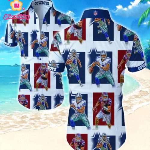 Dallas Cowboys Hawaiian Shirt Summer Gift Tropical Flower Slim Fit Body