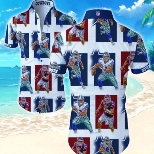 Dallas Cowboys Hawaiian Shirt Summer Gift Tropical Flower Slim Fit Body