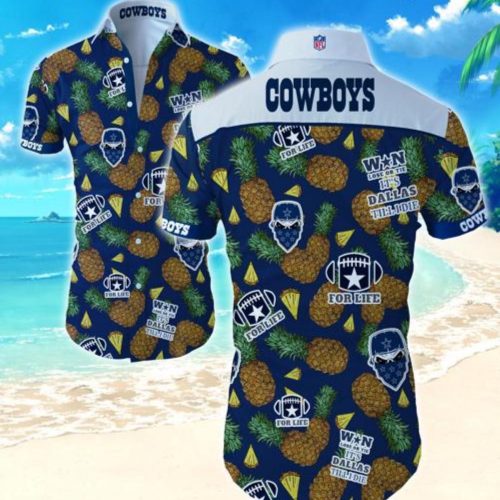 Dallas Cowboys Hawaiian Shirt Summer Gift Tropical Flower Slim Fit Body