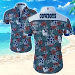 Dallas Cowboys Hawaiian Shirt Summer Gift Tropical Flower Slim Fit Body