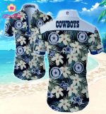 Dallas Cowboys Hawaiian Shirt Summer Gift Tropical Flower Slim Fit Body