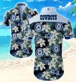 Dallas Cowboys Hawaiian Shirt Summer Gift Tropical Flower Slim Fit Body