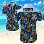 Dallas Cowboys Hawaiian Shirt Summer Gift Tropical Flower Slim Fit Body