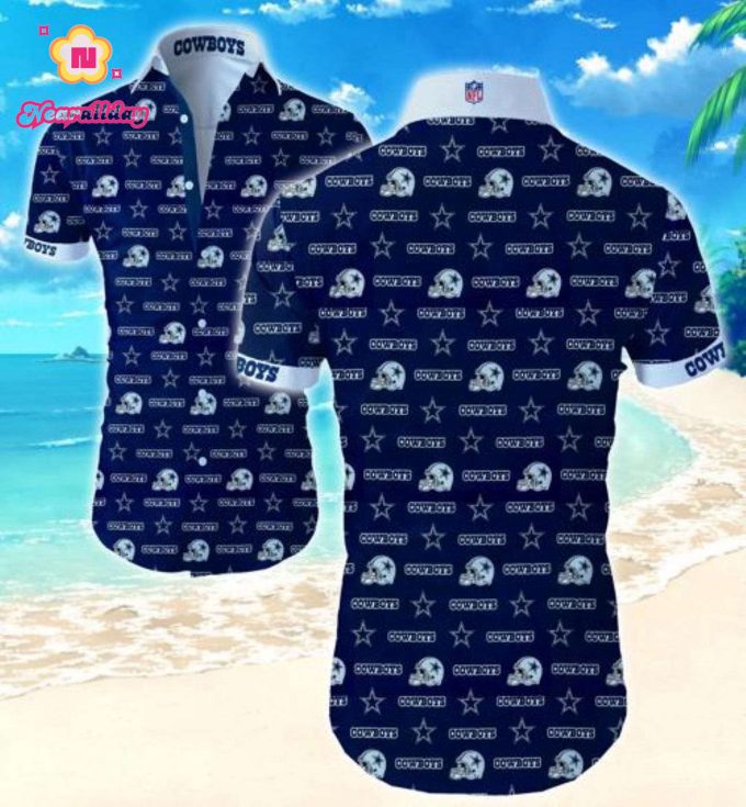 Dallas Cowboys Hawaiian Shirt Summer Gift Tropical Flower Slim Fit Body