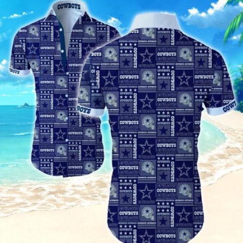 Dallas Cowboys Hawaiian Shirt Summer Gift Tropical Flower Slim Fit Body