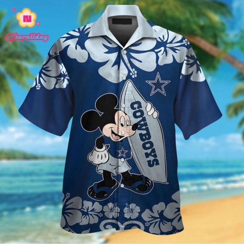 Dallas Cowboys & Mickey Mouse Hawaiian Shirt