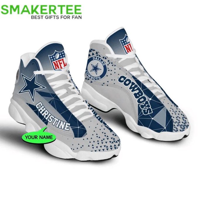 Dallas Cowboys Personalized Jordan 13 Shoes