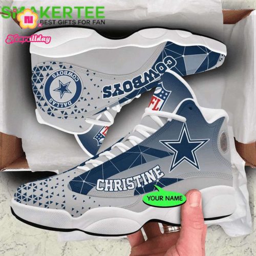 Dallas Cowboys Personalized Jordan 13 Shoes