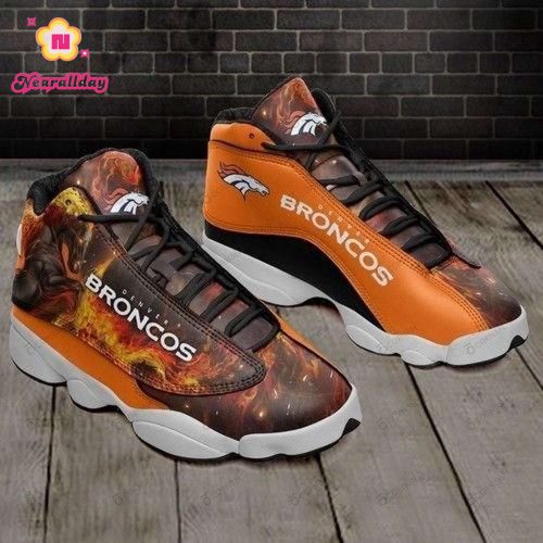 Denver Broncos Air Jordan 13 Sneaker Custom For Fans Gift
