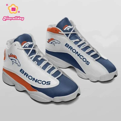 Denver Broncos Air Jordan 13 Sneaker Custom For Fans Gift