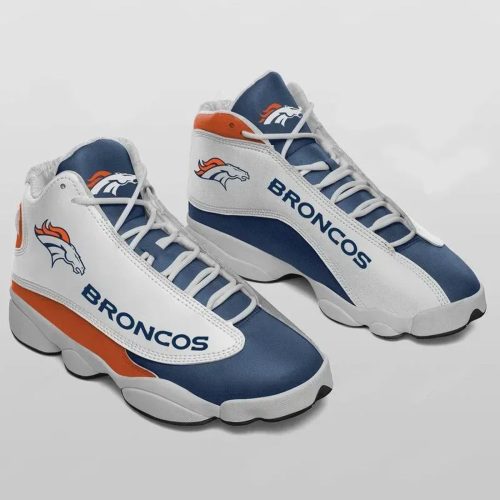 Denver Broncos Air Jordan 13 Sneaker Custom For Fans Gift