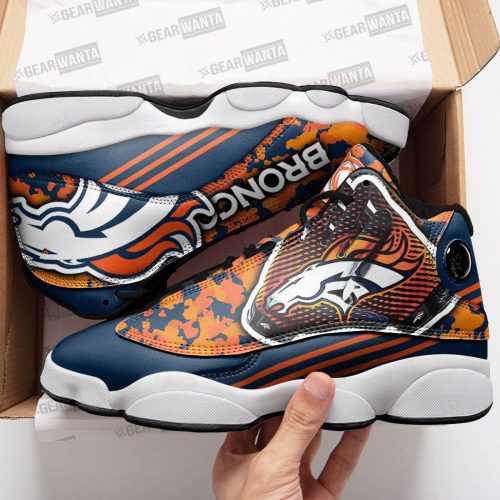 Denver Broncos Air Jordan 13 Sneaker Custom For Fans Gift