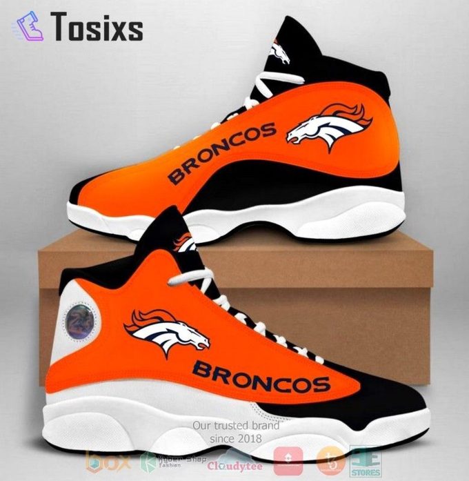 Denver Broncos Air Jordan 13 Sneaker Custom For Fans Gift