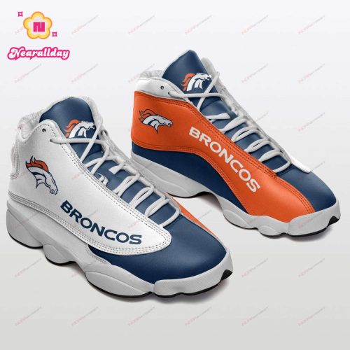 Denver Broncos Air Jordan 13 Sneaker Custom For Fans Gift