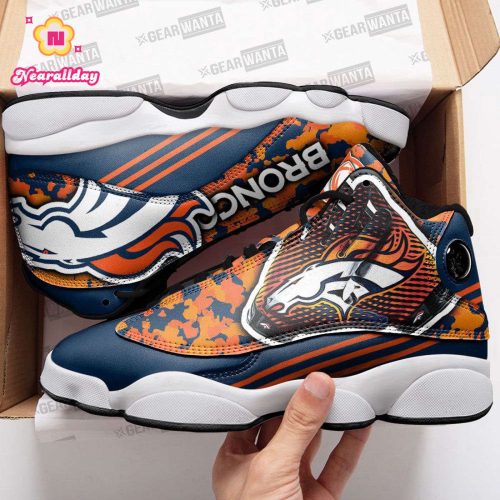 Denver Broncos Air Jordan 13 Sneaker Custom For Fans Gift