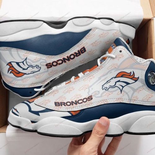 Denver Broncos Air Jordan 13 Sneaker Custom For Fans Gift