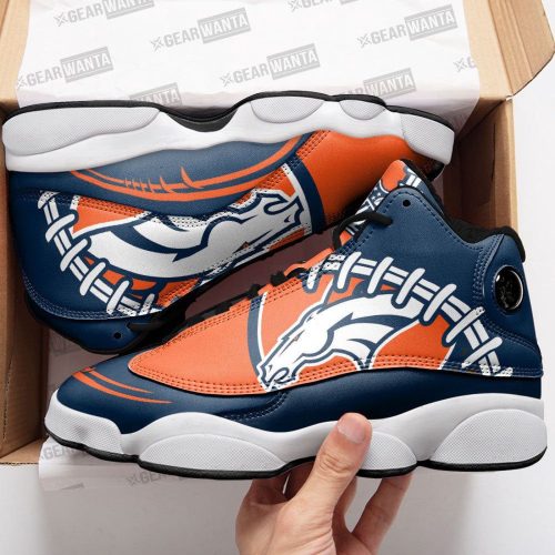 Denver Broncos Air Jordan 13 Sneaker Custom For Fans Gift