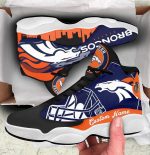 Denver Broncos Air Jordan 13 Sneaker Custom For Fans Gift