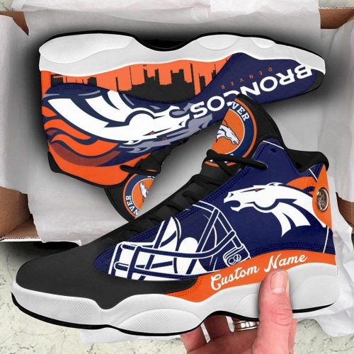 Denver Broncos Air Jordan 13 Sneaker Custom For Fans Gift