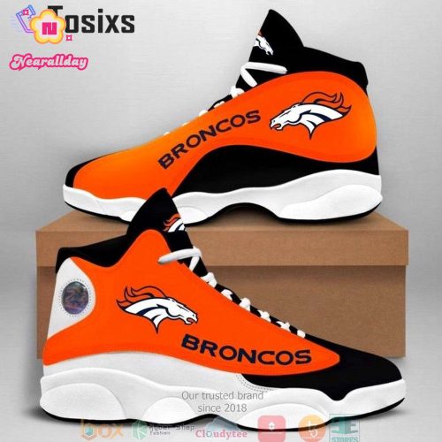 Denver Broncos Air Jordan 13 Sneaker Custom For Fans Gift