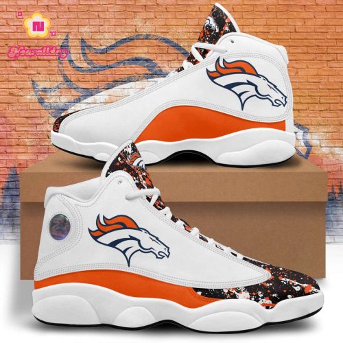 Denver Broncos Air Jordan 13 Sneaker Custom For Fans Gift