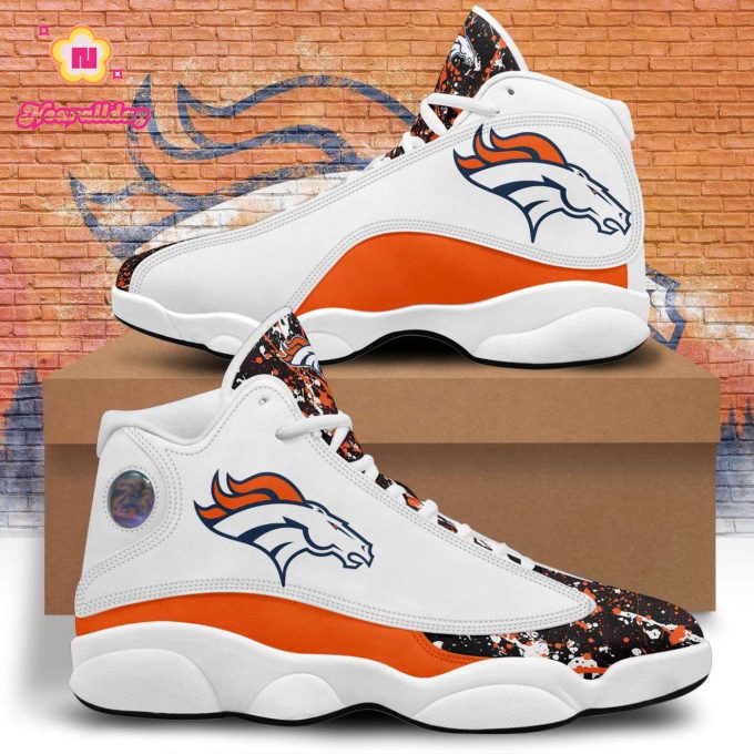 Denver Broncos Air Jordan 13 Sneaker Custom For Fans Gift