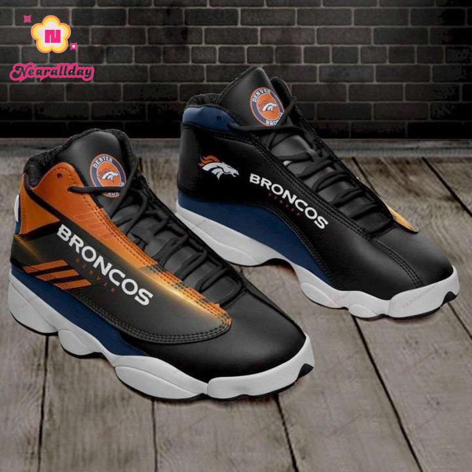 Denver Broncos Nfl Team Jordan 13 Sneakers Sport Shoes 1 For Men Women