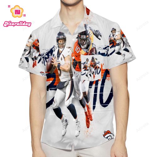 Denver Broncos Russell Wilson x Jerry Jeudy v54 3D All Over Print Summer Beach Hawaiian Shirt With Pocket
