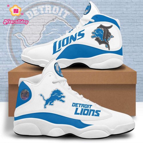Detroit Lions Air Jordan 13 Sneaker Custom For Fans Gift