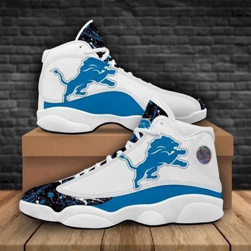 Detroit Lions Air Jordan 13 Sneaker Custom For Fans Gift