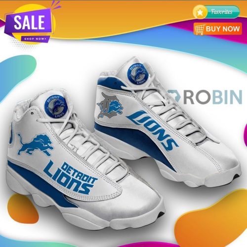 Detroit Lions Air Jordan 13 Sneaker Custom For Fans Gift