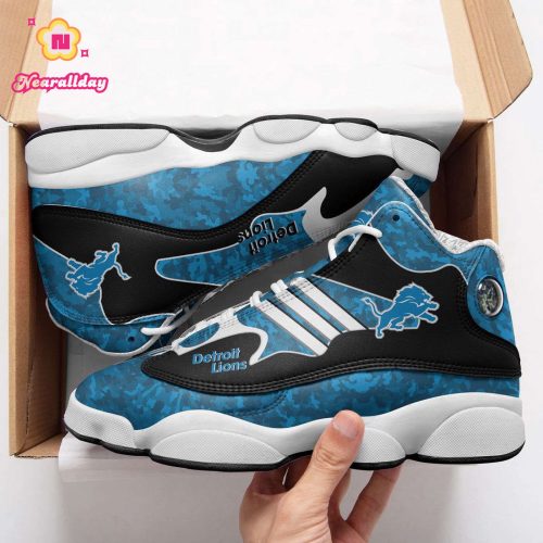 Detroit Lions Air Jordan 13 Sneaker Custom For Fans Gift