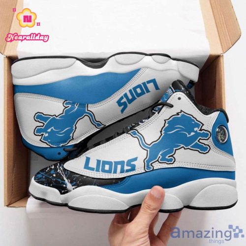 Detroit Lions Air Jordan 13 Sneaker Custom For Fans Gift