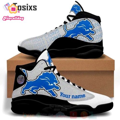 Detroit Lions Air Jordan 13 Sneaker Custom For Fans Gift