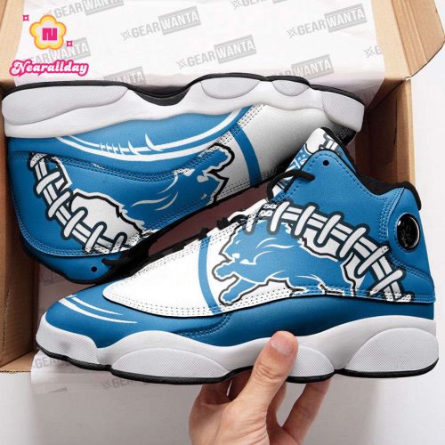 Detroit Lions Air Jordan 13 Sneaker Custom For Fans Gift